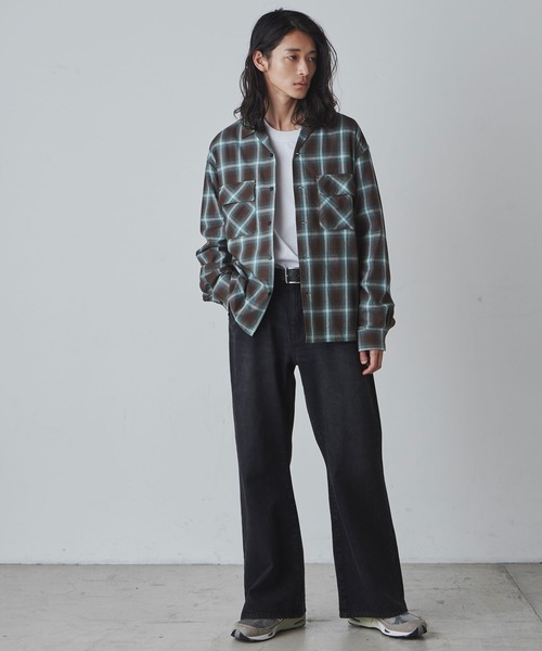 THE STANDARD（ザスタンダード）の「WEGO/オンブレーチェックシャツ（シャツ/ブラウス・メンズ・ブラック系その他2/グリーン系その他2・MEDIUM/LARGE）」の10枚目の写真