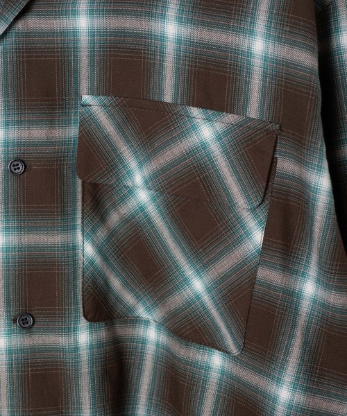 THE STANDARD（ザスタンダード）の「WEGO/オンブレーチェックシャツ（シャツ/ブラウス・メンズ・ブラック系その他2/グリーン系その他2・MEDIUM/LARGE）」の19枚目の写真