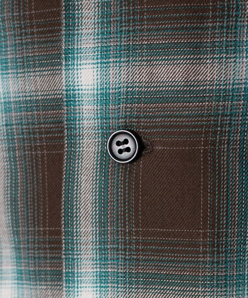 THE STANDARD（ザスタンダード）の「WEGO/オンブレーチェックシャツ（シャツ/ブラウス・メンズ・ブラック系その他2/グリーン系その他2・MEDIUM/LARGE）」の17枚目の写真