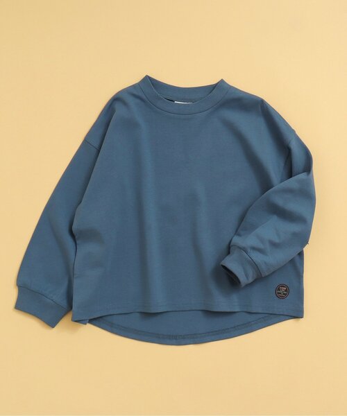 BREEZE（ブリーズ）の「【WEB限定・14色展開】無地/ボーダーTシャツ（Tシャツ/カットソー・キッズ・サックスブルー/キャメル/その他12/イエロー/ピンク/ブラック/オフホワイト/ベージュ/その他13/ブルー/マスタード/グリーン/その他11/チャコール・130/140/110/90/150/120/100）」の6枚目の写真