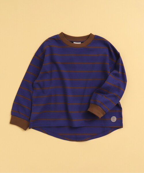 BREEZE（ブリーズ）の「【WEB限定・14色展開】無地/ボーダーTシャツ（Tシャツ/カットソー・キッズ・サックスブルー/キャメル/その他12/イエロー/ピンク/ブラック/オフホワイト/ベージュ/その他13/ブルー/マスタード/グリーン/その他11/チャコール・130/140/110/90/150/120/100）」の7枚目の写真