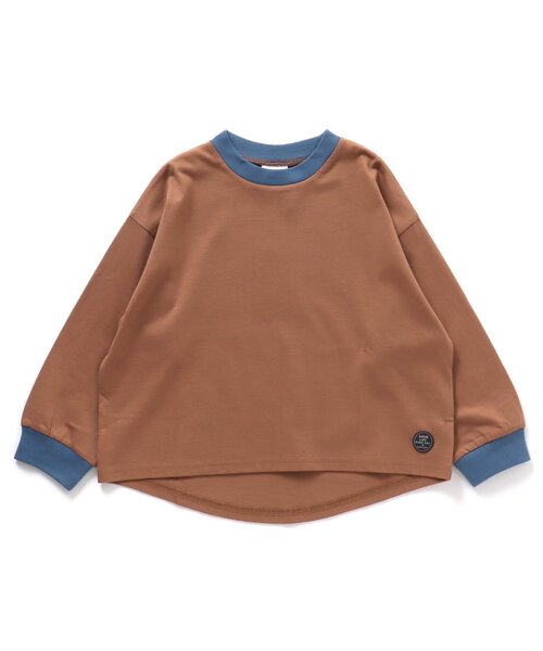 BREEZE（ブリーズ）の「【WEB限定・14色展開】無地/ボーダーTシャツ（Tシャツ/カットソー・キッズ・サックスブルー/キャメル/その他12/イエロー/ピンク/ブラック/オフホワイト/ベージュ/その他13/ブルー/マスタード/グリーン/その他11/チャコール・130/140/110/90/150/120/100）」の21枚目の写真