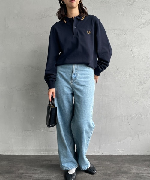 【WEB限定】FRED PERRYツインティップライン ロングスリーブポロシャツ WEB限定】[FRED PERRY/フレッドペリー] ツインティップライン ロング