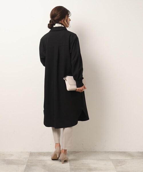 SHOO・LA・RUE（シューラルー）の「◆大人きれいな ルーズシャツワンピース（ワンピース・レディース・ブラック/ダークグリーン/ブラウン系その他・04/02/03）」の9枚目の写真