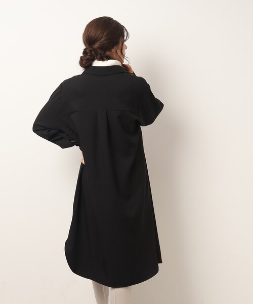 SHOO・LA・RUE（シューラルー）の「◆大人きれいな ルーズシャツワンピース（ワンピース・レディース・ブラック/ダークグリーン/ブラウン系その他・04/02/03）」の12枚目の写真