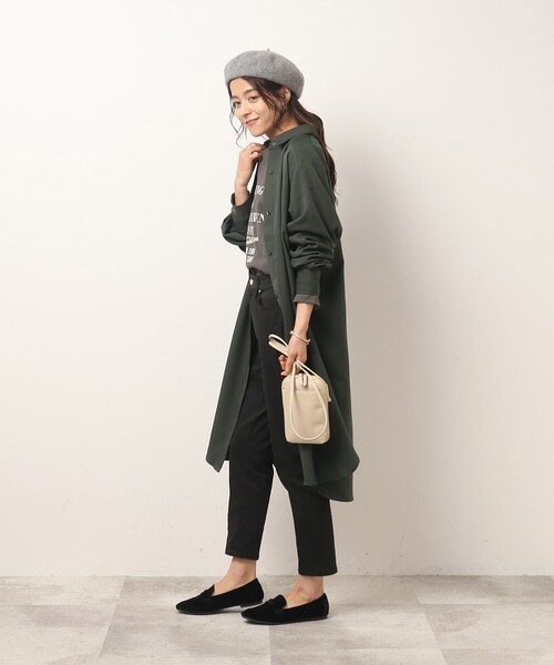 SHOO・LA・RUE（シューラルー）の「◆大人きれいな ルーズシャツワンピース（ワンピース・レディース・ブラック/ダークグリーン/ブラウン系その他・04/02/03）」の15枚目の写真