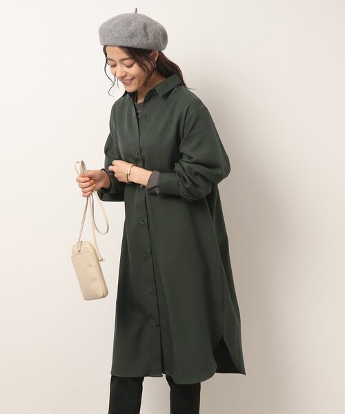 SHOO・LA・RUE（シューラルー）の「◆大人きれいな ルーズシャツワンピース（ワンピース・レディース・ブラック/ダークグリーン/ブラウン系その他・04/02/03）」の21枚目の写真