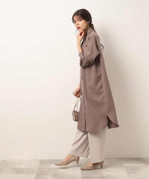 SHOO・LA・RUE（シューラルー）の「◆大人きれいな ルーズシャツワンピース（ワンピース・レディース・ブラック/ダークグリーン/ブラウン系その他・04/02/03）」の22枚目の写真