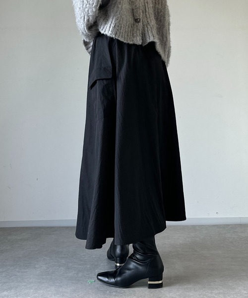 un dix cors(アンディコール)の「《WEB限定》サイドポケットフレアスカート(スカート・レディース・グリーン/ベージュ/ブラック・FREE)」の13枚目の写真