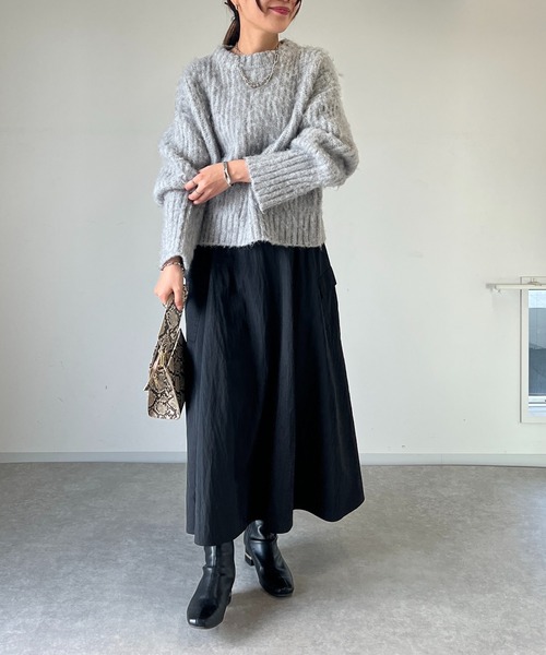 un dix cors(アンディコール)の「《WEB限定》サイドポケットフレアスカート(スカート・レディース・グリーン/ベージュ/ブラック・FREE)」の17枚目の写真