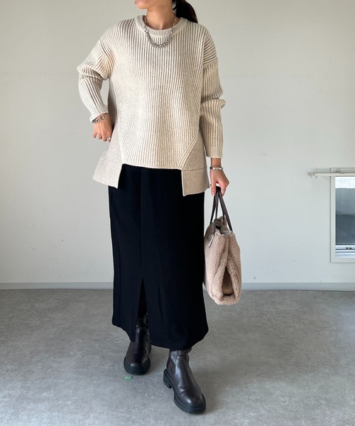 un dix cors(アンディコール)の「《WEB限定》サイドポケットフレアスカート(スカート・レディース・グリーン/ベージュ/ブラック・FREE)」の18枚目の写真