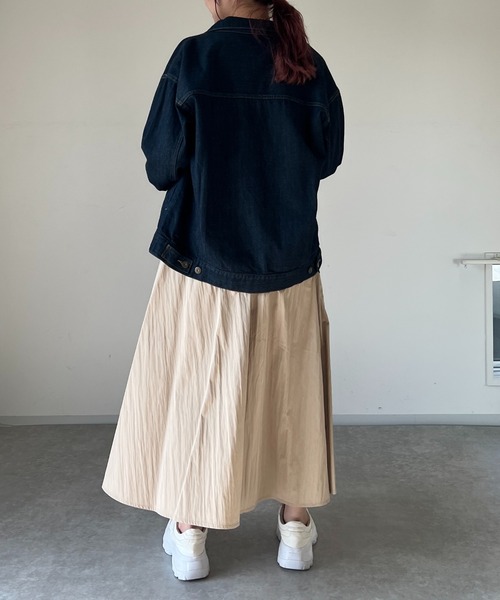 un dix cors(アンディコール)の「《WEB限定》サイドポケットフレアスカート(スカート・レディース・グリーン/ベージュ/ブラック・FREE)」の6枚目の写真