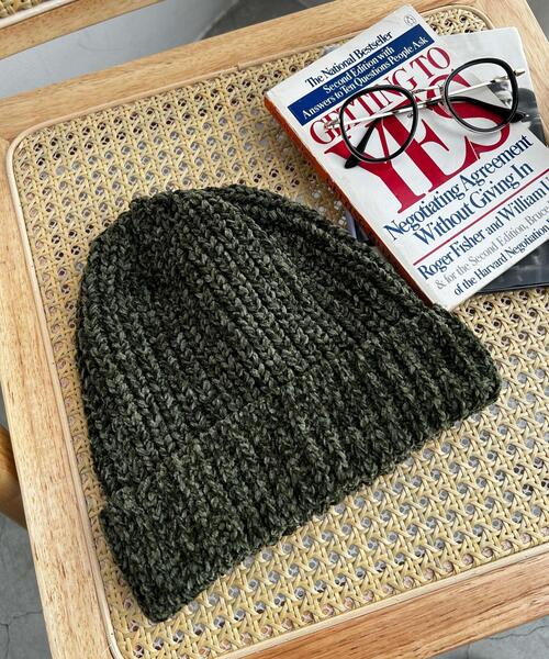 WEGO（ウィゴー）の「WEGO/チャンキーニットキャップ（ニットキャップ/ビーニー・レディース・その他1/ブラウン/カーキ/オフホワイト・FREE）」の3枚目の写真