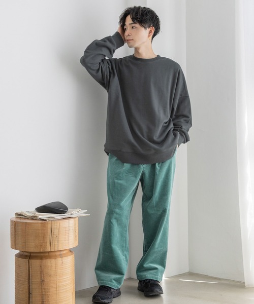 LOWRYS FARM(ローリーズファーム)の「コーデュロイワイドパンツ 974943(スラックス・メンズ・ブラック/グリーン/アイボリー・MEDIUM/LARGE)」の11枚目の写真