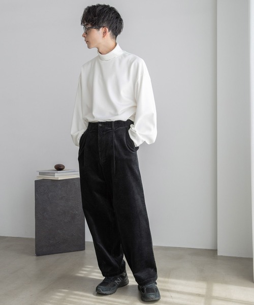 LOWRYS FARM(ローリーズファーム)の「コーデュロイワイドパンツ 974943(スラックス・メンズ・ブラック/グリーン/アイボリー・MEDIUM/LARGE)」の14枚目の写真