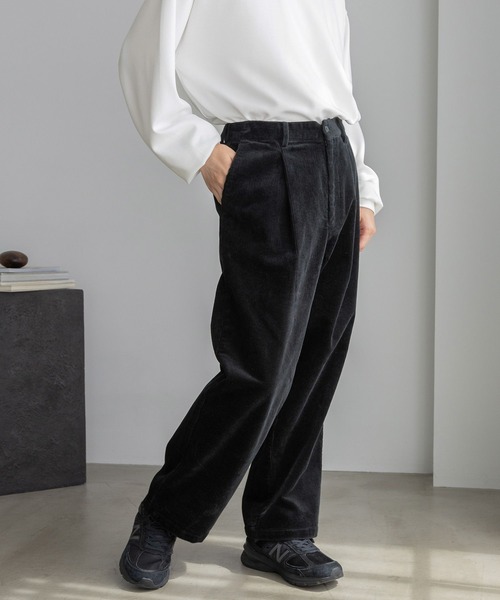 LOWRYS FARM(ローリーズファーム)の「コーデュロイワイドパンツ 974943(スラックス・メンズ・ブラック/グリーン/アイボリー・MEDIUM/LARGE)」の22枚目の写真