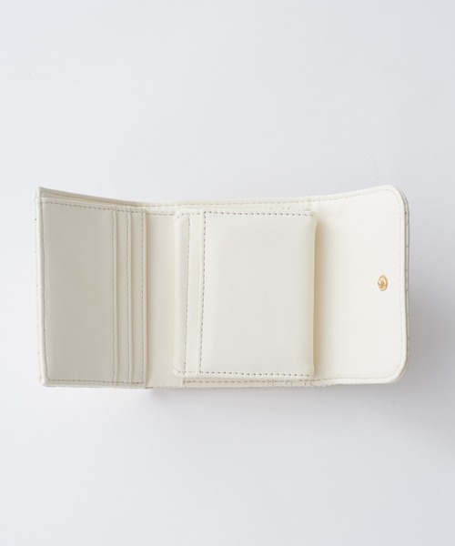 one after another NICE CLAUP（ワンアフターアナザーナイスクラップ）の「ハートキルティングウォレット（財布・レディース・サックスブルー/ベージュ/アイボリー/ブラック・FREE）」の12枚目の写真