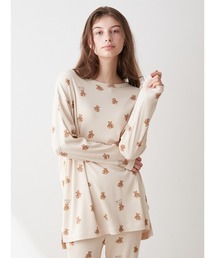 gelato pique / ベア柄リブロング上下セット gelato pique（ジェラートピケ）の「ベア柄リブロングTシャツ
