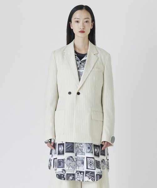 DIET BUTCHER（ダイエットブッチャー）の「DIET BUTCHER Jacket（テーラードジャケット・メンズ・ブラック/その他・MEDIUM/SMALL）」の2枚目の写真