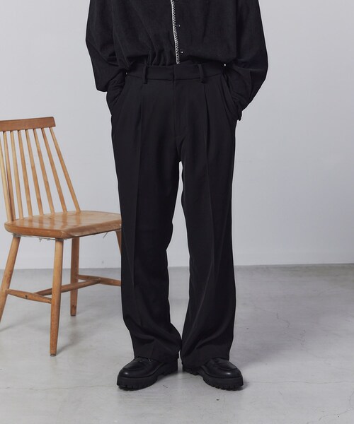 tk.TAKEO KIKUCHI(ティーケータケオキクチ)の「◆K’ Project by あゆた OTOKOMAEスラックス(スラックス・メンズ・ブルー系その他/ダークブラウン/ブラック・02/03)」の4枚目の写真