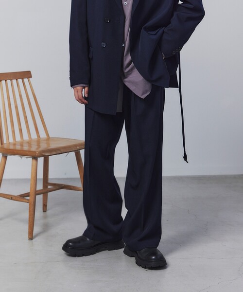 tk.TAKEO KIKUCHI(ティーケータケオキクチ)の「◆K’ Project by あゆた OTOKOMAEスラックス(スラックス・メンズ・ブルー系その他/ダークブラウン/ブラック・02/03)」の14枚目の写真