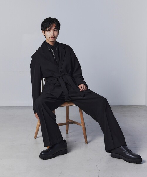 tk.TAKEO KIKUCHI(ティーケータケオキクチ)の「◆K’ Project by あゆた OTOKOMAEスラックス(スラックス・メンズ・ブルー系その他/ダークブラウン/ブラック・02/03)」の21枚目の写真