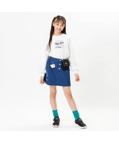 algy(アルジー)の「PVCパッチフレーク入りトレーナー(スウェット・キッズ・オフホワイト/ブラック/サックスブルー・X-SMALL/SMALL/XX-SMALL/MEDIUM)」の4枚目の写真