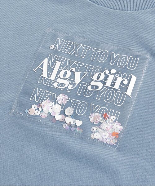 algy(アルジー)の「PVCパッチフレーク入りトレーナー(スウェット・キッズ・オフホワイト/ブラック/サックスブルー・X-SMALL/SMALL/XX-SMALL/MEDIUM)」の13枚目の写真