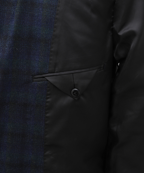 B.C STOCK（ベーセーストック）の「REDA タータンチェックジャケット（テーラードジャケット・メンズ・ネイビー・MEDIUM/LARGE）」の18枚目の写真