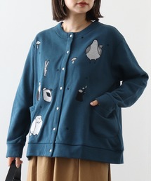 EMAGO フォレスト刺繍カーデ