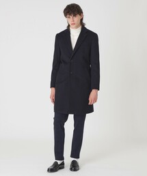 【美品】ブラックレーベルクレストブリッジ ウールチェスターコート 裏地ロゴ BLACK LABEL CRESTBRIDGE(ブラックレーベル・クレストブリッジ