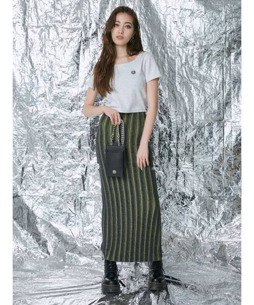 EVRIS（エヴリス）の「チェーンミニショルダーBAG（ショルダーバッグ・レディース・ブラック/ホワイト/ブルー・FREE）」の7枚目の写真