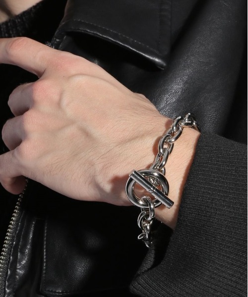 HARE（ハレ）の「【MADE IN JAPAN】BIGチェーンブレス(HARE)（ブレスレット・メンズ・シルバー/シルバー系その他/ブラック・FREE）」の12枚目の写真