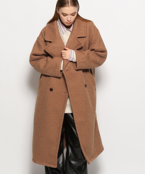 FOREVER 21（フォーエバー トゥエンティーワン）の「【2023AW】プードルブークレコート（チェスターコート・レディース・ブラウン/アイボリー/ブラック・FREE）」の10枚目の写真