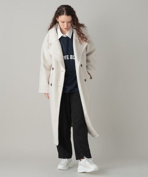 FOREVER 21（フォーエバー トゥエンティーワン）の「【2023AW】プードルブークレコート（チェスターコート・レディース・ブラウン/アイボリー/ブラック・FREE）」の16枚目の写真