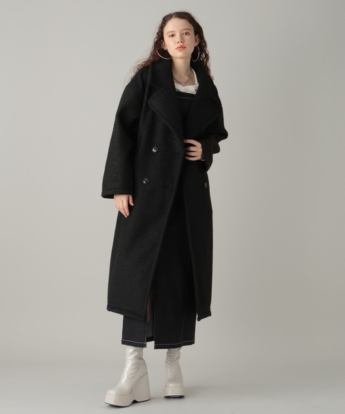 FOREVER 21（フォーエバー トゥエンティーワン）の「【2023AW】プードルブークレコート（チェスターコート・レディース・ブラウン/アイボリー/ブラック・FREE）」の18枚目の写真