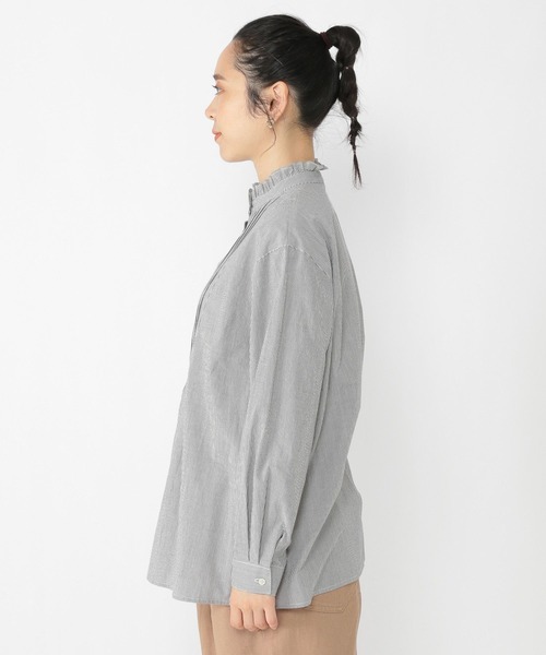 studio CLIP（スタディオクリップ）の「スタンドカラーピンタックブラウス（シャツ/ブラウス・レディース・ベージュ/アイボリー/その他1・LARGE/MEDIUM）」の17枚目の写真