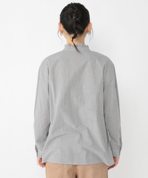 studio CLIP（スタディオクリップ）の「スタンドカラーピンタックブラウス（シャツ/ブラウス・レディース・ベージュ/アイボリー/その他1・LARGE/MEDIUM）」の18枚目の写真