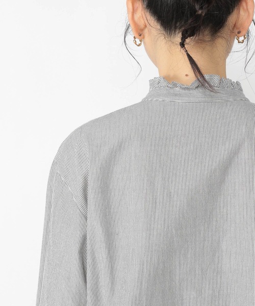 studio CLIP（スタディオクリップ）の「スタンドカラーピンタックブラウス（シャツ/ブラウス・レディース・ベージュ/アイボリー/その他1・LARGE/MEDIUM）」の22枚目の写真