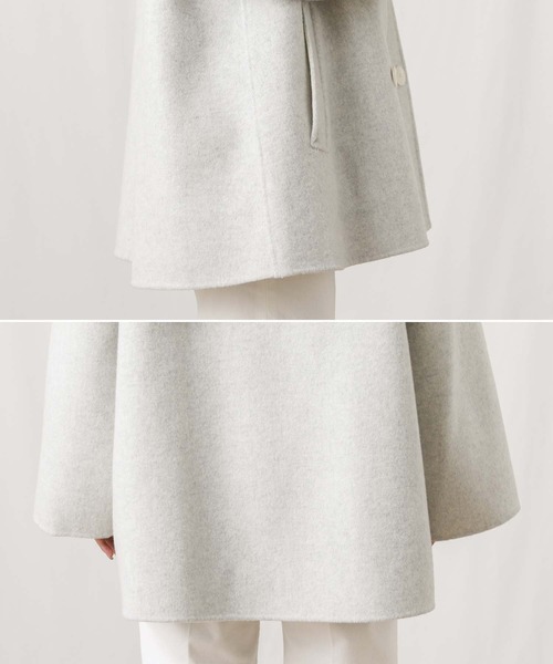 セール】リバー配色クルーAラインコート（その他アウター）｜Gready