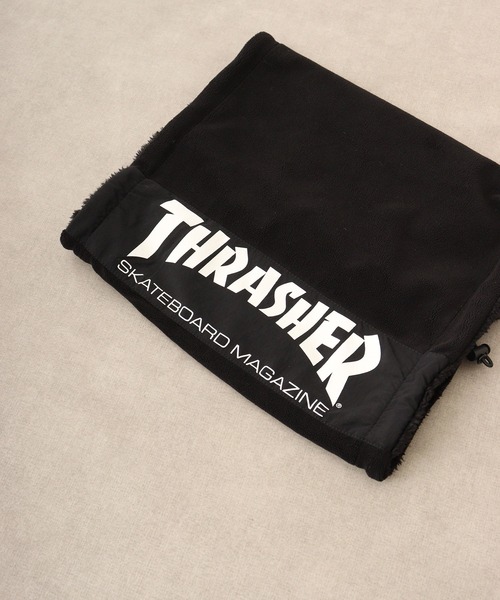 THRASHER(スラッシャー)の「THRASHER COLER BLOCK LONG NW(ネックウォーマー/スヌード・メンズ・ブラック・FREE)」の4枚目の写真