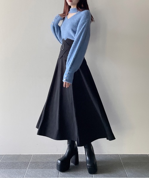 one way（ワンウェイ）の「2WAYシャギーチョーカーニット（ニット/セーター・レディース・ホワイト/グレー/ピンク/ブルー・FREE）」の17枚目の写真