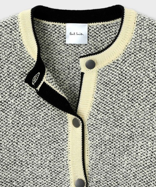 24SS 完売品✨ポールスミス ブークレヤーンニットジャケット ショート丈 黒M Paul Smith（ポールスミス）の「ブークレヤーン ニット