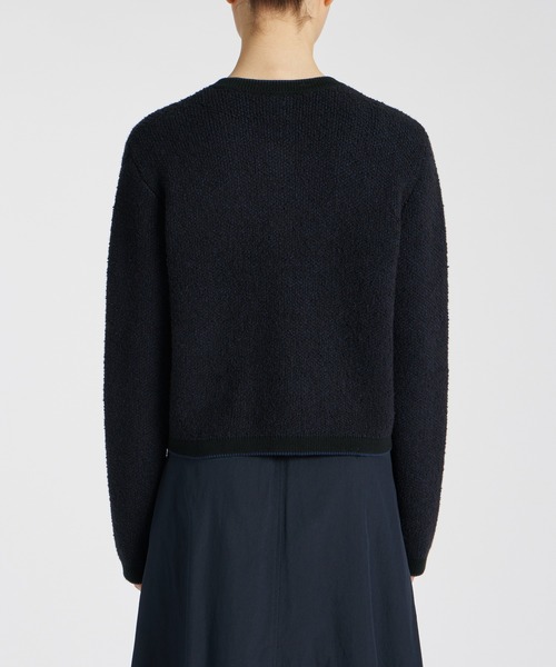 24SS 完売品✨ポールスミス ブークレヤーンニットジャケット ショート丈 黒M Paul Smith（ポールスミス）の「ブークレヤーン ニット