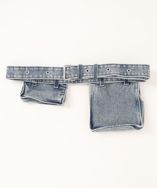 Desigual（デシグアル）の「デニムユーティリティ ベルトバッグセット（ベルト・レディース・ブルー・FREE）」の5枚目の写真