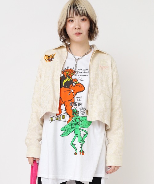 RNA（アールエヌエー）の「J2101 ＭＩＮＩベトジャン（その他アウター・レディース・ブラック/ホワイト/グレイッシュブルー・MEDIUM）」の22枚目の写真