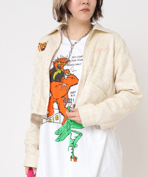 RNA（アールエヌエー）の「J2101 ＭＩＮＩベトジャン（その他アウター・レディース・ブラック/ホワイト/グレイッシュブルー・MEDIUM）」の21枚目の写真