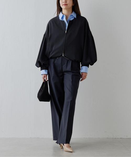 GALLARDAGALANTE（ガリャルダガランテ）の「バレルスリーブブルゾン（ブルゾン・レディース・ブラック/オフホワイト・FREE）」の3枚目の写真