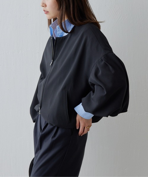 GALLARDAGALANTE（ガリャルダガランテ）の「バレルスリーブブルゾン（ブルゾン・レディース・ブラック/オフホワイト・FREE）」の7枚目の写真