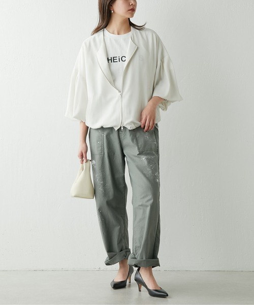 GALLARDAGALANTE（ガリャルダガランテ）の「バレルスリーブブルゾン（ブルゾン・レディース・ブラック/オフホワイト・FREE）」の22枚目の写真